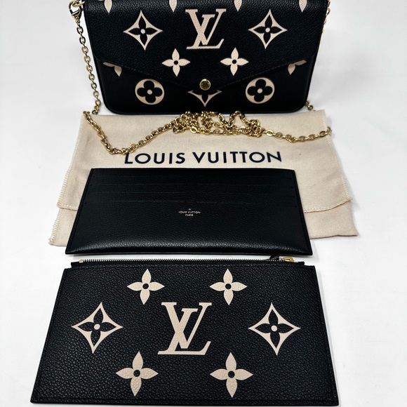 Louis Vuitton FÉLICIE POCHETTE  Bicolor Monogram Empreinte Leather - Picture 10 of 13